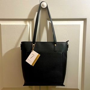 Black “Seven Days” Handbag (vegan leather)